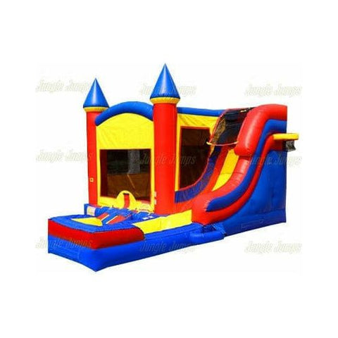 Jungle Jumps Inflatable Bouncers 16' H Primary II Castle side Slide Combo Wet Dry by Jungle Jumps CO-1451-C