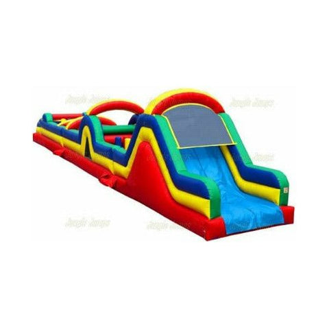 Jungle Jumps Inflatable Bouncers 59 feet Obstacle Course with Slide by Jungle Jumps 781880288275 IN-1170-A 59 feet Obstacle Course with Slide by Jungle Jumps SKU # IN-1170-A