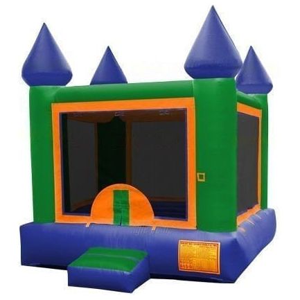 Jungle Jumps Inflatable Bouncers Blue and Green Mini Castle by Jungle Jumps 781880201397 BH-2143-A Blue and Green Mini Castle by Jungle Jumps SKU#  BH-2143-A