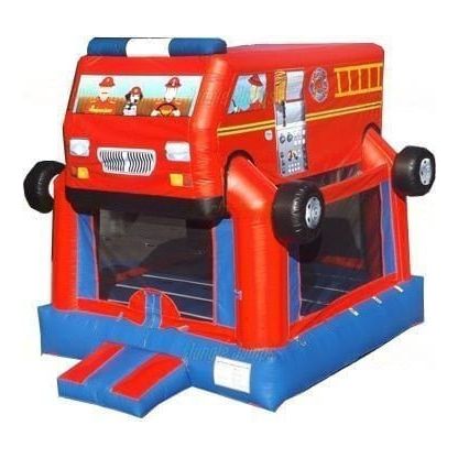 Jungle Jumps Inflatable Bouncers Fire Truck Bounce House by Jungle Jumps BH-2133-B Fire Truck Bounce House by Jungle Jumps SKU#BH-2133-B