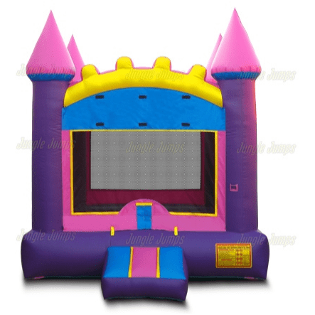 Jungle Jumps Inflatable Bouncers Pink Castle Jump by Jungle Jumps 781880289579 BH-1180-B Pink Castle Jump by Jungle Jumps SKU # BH-1180-B