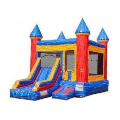 Jungle Jumps Inflatable Bouncers Primary Marble Combo by Jungle Jumps Eazy Bounce by Jungle Jumps SKU#BH-1171-B