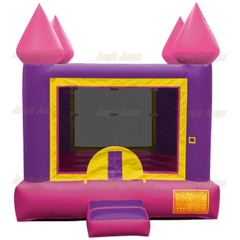 12'H Purple n Pink Mini Castle by Jungle Jumps