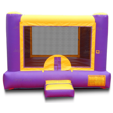 10'H Purple n Yellow Bounce House by Jungle Jumps SKU #BH-1175-B