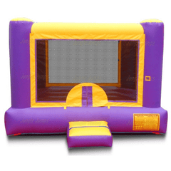 10'H Purple n Yellow Bounce House by Jungle Jumps