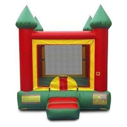Jungle Jumps Inflatable Bouncers Red and Green Mini Bouncer by Jungle Jumps 781880201427 BH-2141-A Multi Color Mini Castle Bounce by Jungle Jumps SKU#BH-2273-A