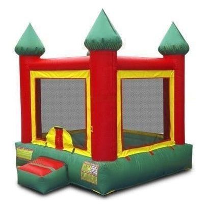 Jungle Jumps Inflatable Bouncers Red and Green Mini Bouncer by Jungle Jumps 781880201427 BH-2141-A Multi Color Mini Castle Bounce by Jungle Jumps SKU#BH-2273-A