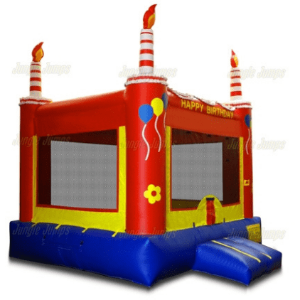 Jungle Jumps Inflatable Bouncers Red Birthday Cake by Jungle Jumps 781880289531 BH-1132-B Red Birthday Cake by Jungle Jumps SKU # BH-1132-B