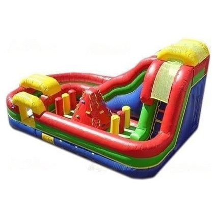 Jungle Jumps Water Parks & Slides 13'H Inside Obstacle Course & Slide II by Jungle Jumps 781880215622 IN-OC114-A 13'H Inside Obstacle Course & Slide II by Jungle Jumps SKU#IN-OC114-A