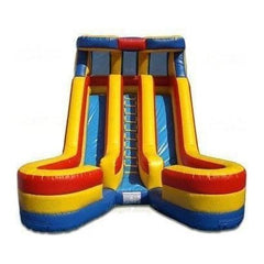 Jungle Jumps Water Parks & Slides 18'H Double Bay Water Slide by Jungle Jumps 781880299783 SL-1186-B 18'H Double Bay Water Slide by Jungle Jumps SKU#SL-1186-B
