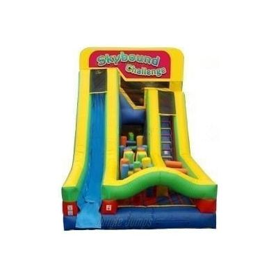 Jungle Jumps Water Parks & Slides 18'H Skybound Challenge Dry by Jungle Jumps 781880215790 IN-OC137-B 14'H Enclosed Sports Inflatable Obstacle by Jungle Jumps SKU#IN-1171-A