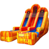 Image of Jungle Jumps Water Parks & Slides 20'H Double Lane Fire Marble Slide with Pool by Jungle Jumps 781880263159 SL-WS180-C 20'H Double Lane Fire Marble Slide with Pool Jungle Jumps  SL-WS180-C