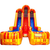 Image of Jungle Jumps Water Parks & Slides 20'H Double Lane Fire Marble Slide with Pool by Jungle Jumps 781880263159 SL-WS180-C 20'H Double Lane Fire Marble Slide with Pool Jungle Jumps  SL-WS180-C