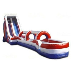 Jungle Jumps Water Parks & Slides 22'H USA Wet only Run N Splash by Jungle Jumps 781880299882 SL-1223-D 20'H Mighty Boulder Slide with Pool by Jungle Jumps SKU#SL-1445-C