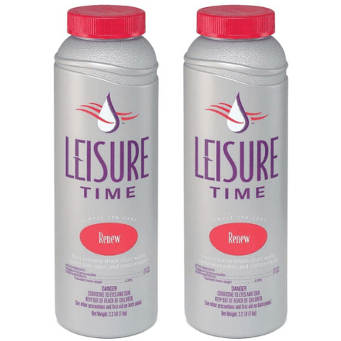 Leisure Time Hot Tubs 2.2-Pounds 2-Pack Renew Non-Chlorine Shock for Spas and Hot Tubs by Leisure Time 785336303512 RENU2-02 2.2-Pounds 2-Pack Renew Non-Chlorine Shock for Spas and Hot Tubs by Leisure Time SKU# RENU2-02