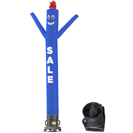 10 Foot Blue SALE Air Dancer with Blower by Look Our Way SKU# 11M0200220