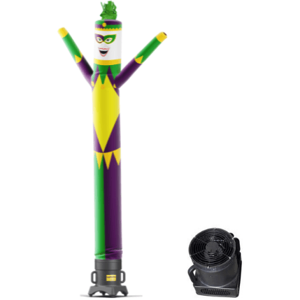 Look Our Way 10 Feet Air Dancer 10 Foot Jester Mardis Gras style themed Inflatable Air Dancer with Blower by Look Our Way 10M0120044 10 ft Jester Mardis Gras style themed Inflatable Air Dancer w/ Blower 