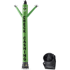 Look Our Way 20 Feet Air Dancer 20 Foot Check Cashing Green Air Dancer with Blower by Look Our Way 10M0200051