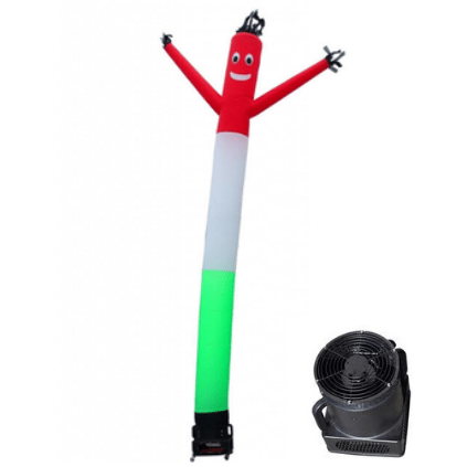 Look Our Way 20 Feet Air Dancer 20 Foot Red, White, and Green Arms Air Dancer with Blower by Look Our Way 10M0200073 20 ft Red, White, and Green Arms Air Dancer w/ Blower by Look Our Way
