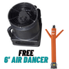 Image of Look Our Way air dancer Orange Buy 9" Diameter and get FREE 6 ft tall Air Dancers Free-11M0200230 6ft tall Air Dancers by Look Our Way SKU# P-11M0200249