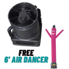 Image of Look Our Way air dancer Pink Buy 9" Diameter and get FREE 6 ft tall Air Dancers Free-10M0090025 6ft tall Air Dancers by Look Our Way SKU# P-11M0200249