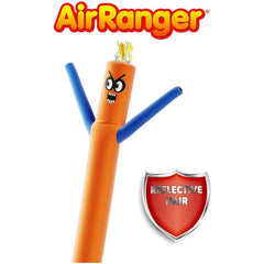 12 Foot Orange Blue Air Ranger Scarecrow Inflatable Tube Man with Blower by Look Our Way