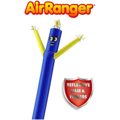 20 Foot Blue Yellow Air Ranger Scarecrow Inflatable Tube Man with Blower by Look Our Way