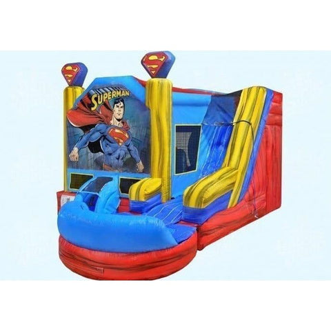 Magic Jump Inflatable Bouncers 13'5"H Superman 6 in 1 Combo Wet or Dry by Magic Jump 13'5"H Superman 6 in 1 Combo Wet or Dry by Magic Jump SKU# 48072s