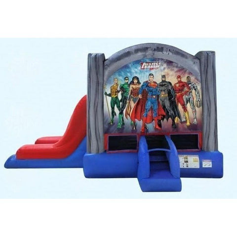 Magic Jump Inflatable Bouncers 13'H Justice League EZ Combo Wet or Dry by Magic Jump 13'H Justice League EZ Combo Wet or Dry by Magic Jump SKU# 48770j
