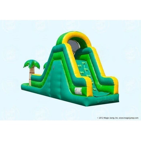 Magic Jump Inflatable Bouncers 14'H Tropical Water Slide by Magic Jump 16'H Tropical Dual Water Slide by Magic Jump SKU# 16935t
