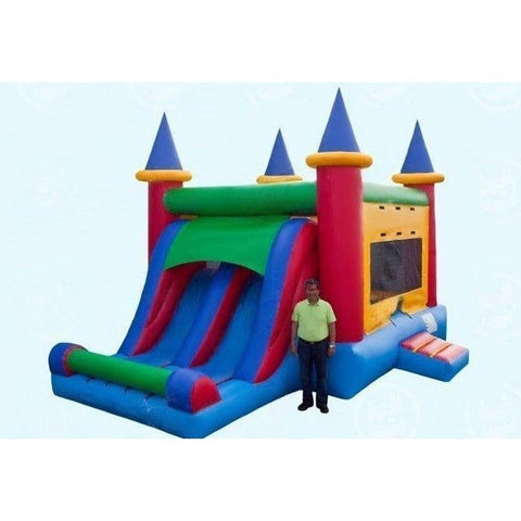 Magic Jump Inflatable Bouncers 15'H Dual Castle Combo by Magic Jump 15'H Dual Princess Castle by Magic Jump SKU# 15651p
