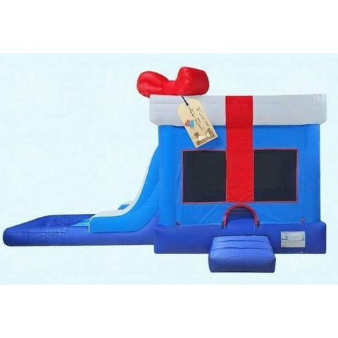 Magic Jump Inflatable Bouncers 15'H EZ Gift Box Blue Wet or Dry by Magic Jump 15'H EZ Gift Box Blue Wet or Dry by Magic Jump SKU# 16538g