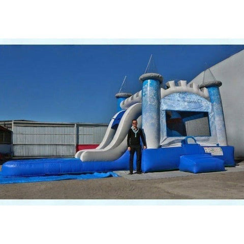 Magic Jump Inflatable Bouncers 15'H EZ Ice Castle Wet or Dry by Magic Jump 15'H EZ Ice Castle Wet or Dry by Magic Jump SKU# 17731c