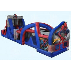 Magic Jump Inflatable Bouncers 16'3"H Spider-Man 50 Obstacle Course Wet or Dry by Magic Jump 781880261940 73309s 16'3"H Spider-Man 50 Obstacle Course Wet or Dry Magic Jump SKU#73309s