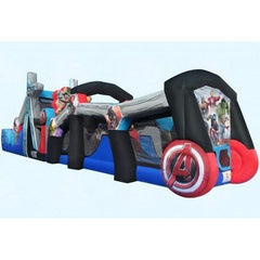 Magic Jump Inflatable Bouncers 16'H Marvel Avengers 50 Obstacle Course Wet or Dry by Magic Jump 78109m 16'H Marvel Avengers 50 Obstacle Course Wet Dry Magic Jump SKU#78109m