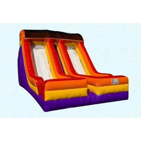 Magic Jump Inflatable Bouncers 17'H IPC 20 Double by Magic Jump 781880271574 20357i 17'H IPC 20 Double Slide II by Magic Jump SKU#20357i