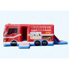 Magic Jump Inflatable Bouncers 9'6"H Fire Truck Combo by Magic Jump 10'H Kids Gran Turismo by Magic Jump SKU# 12329c