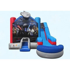 Magic Jump Inflatable Bouncers Pool (Removable) 14'H Star Wars 6 in 1 Combo Wet or Dry by Magic Jump 781880263692 93281s-Pool (Removable) 14'H Star Wars 6 in 1 Combo Wet or Dry by Magic Jump SKU# 93281s