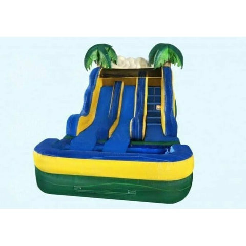 Magic Jump Water Parks & Slides 12'H Tropical Dual Slide by Magic Jump 12'H Tropical Dual Slide by Magic Jump SKU# 12697t
