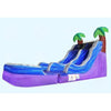 Image of Magic Jump Water Parks & Slides Pool (Removable) 15 Tropical Paradise Slide by Magic Jump 12'H Tropical Dual Slide by Magic Jump SKU# 17618t