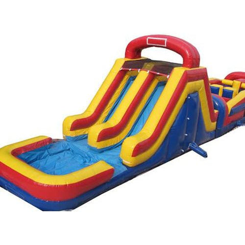 Moonwalk USA Inflatable Bouncer 62'Lx15'H Red Wet n Dry Obstacle by MoonWalk USA
