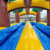 Image of Moonwalk USA Inflatable Bouncers 19'H 2-Lane Palm Tree Screamer Slide W/ Slip N Splash by MoonWalk USA