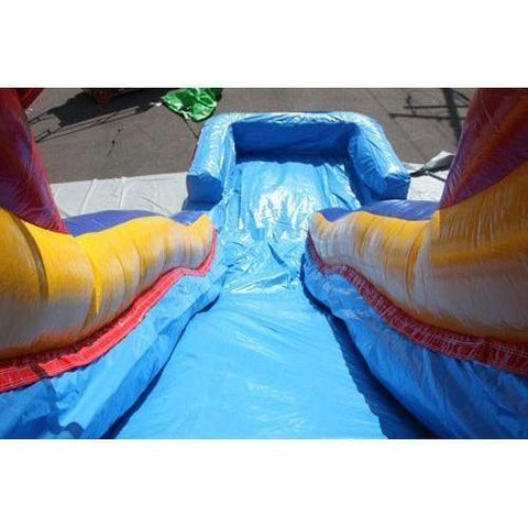 Moonwalk USA Obstacle Course 18'H DOUBLE DIP SLIDE WET N DRY (RBY) by MoonWalk USA