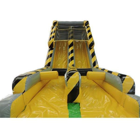 Moonwalk USA Obstacle Course 45'L 2-LANE TOXIC SLIDE PIECE WITH REMOVABLE POOL by MoonWalk USA