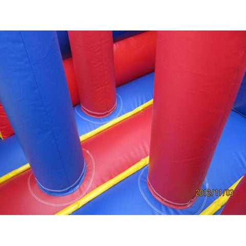 Moonwalk USA Obstacle Course 62'Lx15'H Wet n Dry Obstacle Red by MoonWalk USA