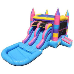 Moonwalk USA Obstacle Course Included 2-LANE MULTI-COLOR COMBO W/ POOL by MoonWalk USA C-182-WLG 2-LANE MULTI-COLOR COMBO W/ POOL by MoonWalk USA from My Bounce House For Sale