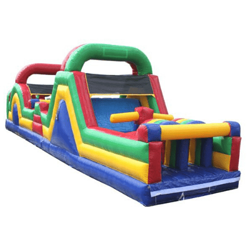 11'H 40'L Green Obstacle Course by MoonWalk USA SKU# O-156-G