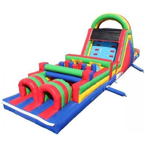 12'H 45' Obstacle Course Wet n Dry (Green) by MoonWalk USA SKU# O-124-G