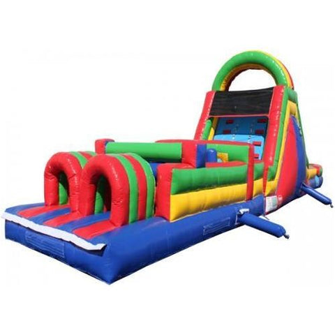12'H 45' Obstacle Course Wet n Dry (Green) by MoonWalk USA SKU# O-124-G
