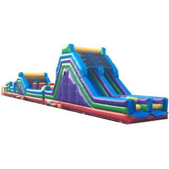 Moonwalk USA slide 85'L Obstacle Course With Pool by MoonWalk USA 85'L Obstacle Course With Pool by MoonWalk USA SKU# O-145-With-Pool